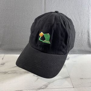 Nissin Hat Mens‎ Black Kermit Frog Strapback Adjustable